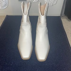 White cowboy boots